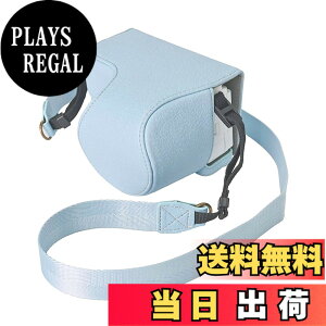 �y���������zRieibi ZV-E10 II �J�����p�S�ʕی�J�o�[ PU���U�[�P�[�X For Sony E10 16-50mm�����Y�Ƀt�B�b�g �o�b�O �V�����_�[�X�g���b�v�t�� �g�ѕ֗� �F�FBlue