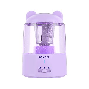 【送料無料】TOKAIZ 鉛筆削り 電動 自動 ミニ 充電式 芯の3段調整対応 削りすぎ防止 自動停止 折れ芯除去機能 鉛筆削り器 コンパクト 軽量 小型 携帯 小学生 子供 色:キラキララベンダー