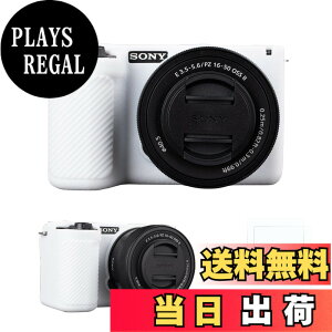 �y���������zRieibi �V���R���ی�P�[�X Sony Alpha ZV-E10 II �J�����P�[�X �X�N���[���v���e�N�^�[2�t�� �y�� ZV-E10II�P�[�X �O���b�v���o���� Sony ZV-E10 II�J�����P�[�X�p �F�FWhite