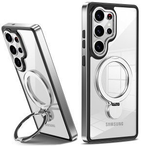 yzTMUJWS Galaxy S25 Ultra pP[X MagneticΉ Ot SC-52F SCG32 P[X NA ϏՌ ČRMILKi 360°]X^h cΉ CX[dΉ MNV[ s25 EgJo