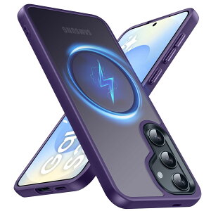 yzTMUJWS Galaxy S25 pP[X MagneticΉ NA ϏՌ Ռz }Olbg ČRMILKi SʕیJo[ MNV[ s25 pP[X 6.2C` }bg Xgbvz[t ς