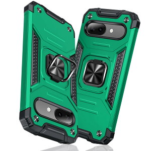 【送料無料】TMUJWS Google Pixel 9A 用ケース リング 衝撃吸収 耐衝撃 TPU+PCバンパー 二重構造 米軍MIL規格 全面保護カバー 滑り防止 車載ホルダー対応 擦り傷防止 滑り止め 軽量 薄型 ピクセル9a 用