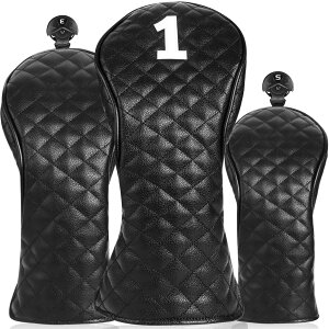 【送料無料】ゴルフヘッドカバー マイクロファイバーレザー 軽量 防水 防塵 耐摩耗 ヘッド保護カバー 440cc 460cc用 ドライバー フェアウェイウッド ユーティリティー 変換ダグ付き メーカー