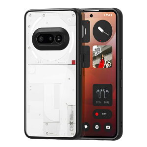 yz[Taosan] Nothing Phone 3A P[X Xgbvz[t NA ϏՌ ςȂ TPU PC 2d\ 菝h~ CX[dΉ X}zP[X ubN FFubNATCYFNothing Pho