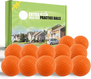 【送料無料】ゴルフボール 練習球 加重ボール 15g/個 ゴルフトレーニングソフトボール 柔らかい 安全 ディンプル加工 リアルフライト感 室内/屋外兼用 12/24個 大容量セット アプローチ練習