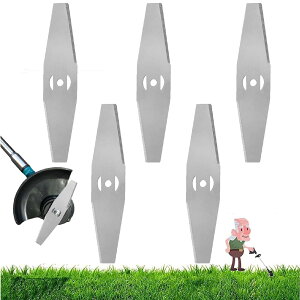 【送料無料】草刈り機 替え刃 芝刈り機ブレード グラストリマー カッターブレード ステンレス鋼 5枚セット 色:A 草刈り機 替え刃 5枚