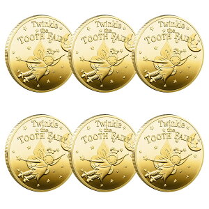 【送料無料】VIEAURA 歯の妖精コイン 6枚セット 子供の歯の生え変わり期 金貨体験 歯の妖精 記念 プレゼント ギフト 記念コイン コレクション