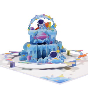 【送料無料】Magic Ants ポップアップ ハッピーバースデーカード 3D バースデーポップアップカード バースデーケーキ 面白いポストカード ポップアップグリーティングカード 女性 男性 子供
