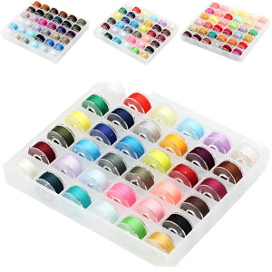 【送料無料】fogman 糸 ろうびき糸 色とりどり おしゃれ かわいい カラフル 手芸 ボビン 36色セット 色:36色、サイズ:12.5*14.5*2.6cm