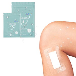 【送料無料】キズ防水フィルム 大きめサイズ 傷防水テープ キズパワーパッド キズ防水テープ 防水ドレッシング キズに保護フィルム 色:正方形30枚、サイズ:15x15cm