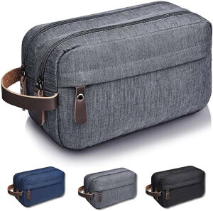 【送料無料】TIMYU トラベルポーチ メンズ コスメポーチ 化粧ポーチ 25×15×9cm 大容量 軽量 防水 吊り下げ収納 トイレタリーバッグ 吊り下げ メンズ シンプル 自立 防水 化粧品バッグ コスメポ