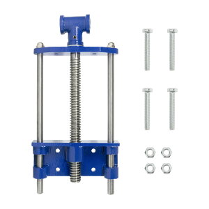 【送料無料】STEELMIGHT 7-Inch 木工バイス ベンチバイス 木工 切断 固定 卓上万力 フロントバイス 小型 ベンチバイス ハードウェア 色:ブラック、サイズ:7in