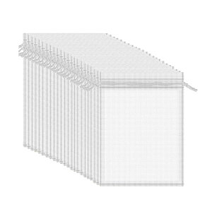 【送料無料】YITONGXXSUN 果物袋 果物保護バッグ 果樹袋 保護ネット 防虫 ネット 鳩よけネット 鳥よけネット びわ 桃 ぶどう 巾着袋 色:ホワイト、サイズ:15cm×20cm