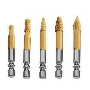 【送料無料】YUENTOEN リューター ビット 超硬バー タングステン鋼でゴリゴリ削れる超硬カッター 6.35mm六角軸 ロータリーヤスリ 研磨 金属加工用 超硬ロータリーバー 色:金¥ブラック