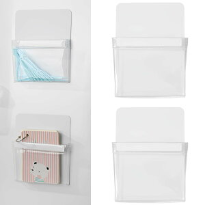 【送料無料】fogman マグネットポケット 小物入れ 収納 ファイル キッチン 冷蔵庫 電子レンジ 2個セット 色:ホワイト