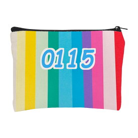 【送料無料】カラー ポーチデジタル ポーチストライプ ジッパー付きポーチ カラフル サイズ：#XM-115