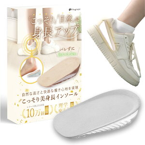 【送料無料】fogman シークレットインソール かかと 身長アップ 厚底 メンズ レディース 中敷き 色:グレー男性用、サイズ:2.5cm