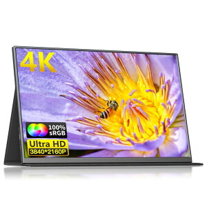 【送料無料】ポータブルモニター、17.3インチ4K FHD 3840x2160P 60Hz OLEDタッチスクリーンラップトップディスプレイエクステンダー、USB C 3.1 HDMIマイクロUSB付き外部スクリーンラップトップPC電話