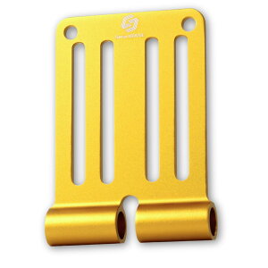 【送料無料】ベルトループ アルミ総削り出し 連結金具 腰道具カスタム用 カラー 軽量 高強度 マルチブランド対応 公的機関強度試験済 SmartBASE SmB-ALU15L 色:イエローゴールド、サイズ:ノー