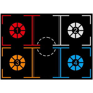 yzW̃oXPbg{[g[jO}bg ~߃tbgK}bg huRg[⏕tbgXebv}bg 105.5X76cm l FFubN