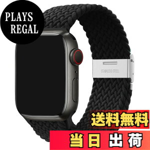 �y���������z[WOXDECO]�R���p�`�u�� Apple Watch �o���h �i�C���� ��̎� �����\ 38mm 40mm 41mm�ɓK�p �u���b�N �F�F�u���b�N�A�T�C�Y�F38mm/40mm/41mm