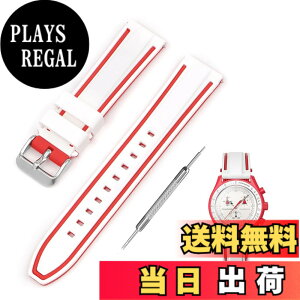 �y���������z[Jumpsunfun] 20mm ���v�o���h for SwatchxOMEGA Speedmaster MoonSwatch �X�E�H�b�`�ƃI���K�p�V���R�����v�x���g Quick Release �����H��t�� �F�F�z���C�g�E���b�h���C��