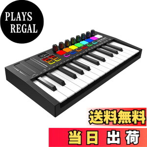 �y���������zOYAYO MIDI�L�[�{�[�h 25�� �[�d�� �x���V�e�B�Ή� MIDI�R���g���[���[ 8�o�b�N���C�g�t���h�����p�b�h 8�m�u OLED�f�B�X�v���C���� DAW�A�g�Ή� ���y����pMIDI�R���g���[���[ �F