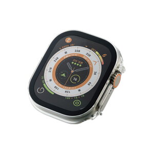 �y���������z�G���R�� Apple Watch Ultra 49mm �J�o�[ �P�[�X �K���X 10H �Z���~�b�N�R�[�g �w��h�~ �N���A AW-22CFCGCCR �F�F�N���A