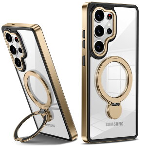 yzTMUJWS Galaxy S25 Ultra pP[X MagneticΉ Ot SC-52F SCG32 P[X NA ϏՌ ČRMILKi 360°]X^h cΉ CX[dΉ MNV[ s25 EgJo