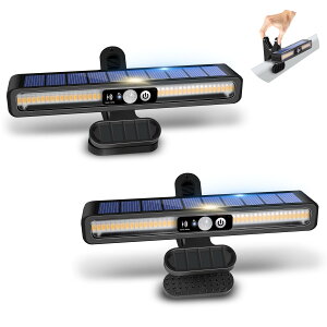 【送料無料】センサーライト 屋外 ソーラーライト 屋外 防水 クリップ ソーラーライト 3つ点灯モード 自動点灯 消灯 電気代不要 人感センサー ライト 屋外 防犯ライト ガーデン/玄関/廊下/駐
