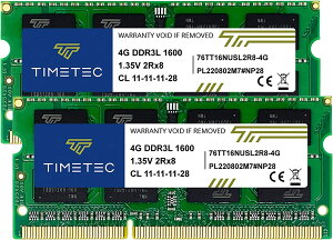 yzTimetec Hynix IC m[gPCp DDR3L 1600 MHz PC3 12800 1.35v 204 Pin SODIMM Laptop memory upgrade TCYF8GB(2x4GB)