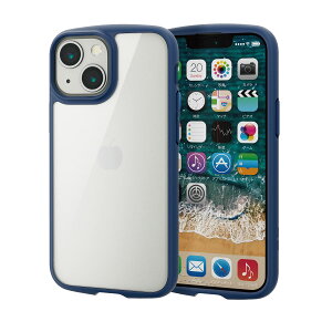 yzGR iPhone 11 P[X ϏՌ×t[ TOUGH SLIM LITE [wʃNA^Cv] ubN FFlCr[ATCYFiPhone 13 mini