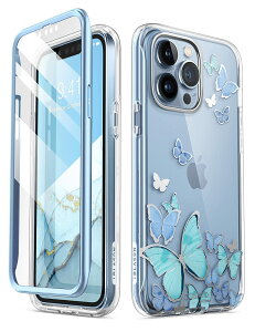 �y���������zi-Blason iPhone13 �P�[�X 2021 �S�ʕی� �ϏՌ� �ČRMIL�K�i�擾 ��ʕی�t�B���� �o���p�[���P�[�X�̎O�d�\�� ��̌^ PC+TPU�Ռ��z�� ���S�� ���C�����X�[�d�Ή� �������� ������� 