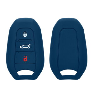 yzkwmobile Peugeot Citroen 3-{^ Ԃ̃L[ Smartkey (Keyless Go Ή@̂) Ή P[X - VR L[P[X h~ Ԍ - P[X F FFlCr[ATCYFM