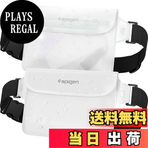 �y���������zSpigen ���S�h�� �|�[�` �P�[�X ���� 2�Z�b�g IPX8�F�� �C �v�[�� �A�E�g�h�A �X�}�z �O�d�`���b�N �x���N�� PVC ��e�� �E�G�X�g�|�[�` �h���o�b�O A620 �F�F�X�m�[�E�z���C�g�A�T