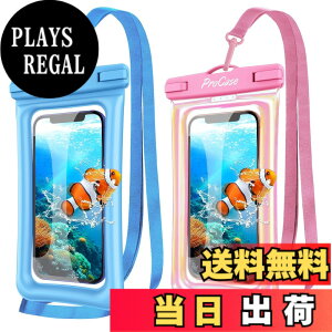 �y���������zProCase 2���Z�b�g �X�}�z�h���P�[�X �t���[�g�� �h���C�o�b�O IPX8�F�� ���S�ی� ���� �����B�e �����C ���� �ނ� �C �ő�7.0�C���`�Ή��FiPhone 17 16 15 14 13 12 Mini Pro Max Huawei Xperia andro