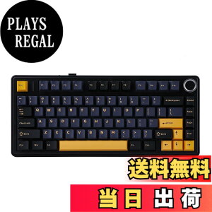 �y���������zEPOMAKER x Aula F75 �Q�[�~���O�L�[�{�[�h �K�X�P�b�g ���J�j�J���L�[�{�[�h 5�w�p�b�h���m�u�t�� 75% ���C�����X �z�b�g�X���b�p�u�� Bluetooth/2.4GHz/USB-C RGB �Z�K�F�؎擾 �F�F�u���b