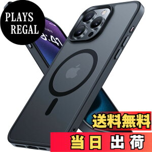 �y���������zMiracase iPhone13/14/15 �P�[�X�yMagsafe�Ή��E�ČR�K�i�z�ϏՌ��A���h�~�A���΂ݖh�~�A�����Ĕ��ɗD�����f�U�C���A�����{�^���A�}�b�g�A�t���X�g �F�F�u���b�N�A�T�C�Y�FiPhone15 Pro 6