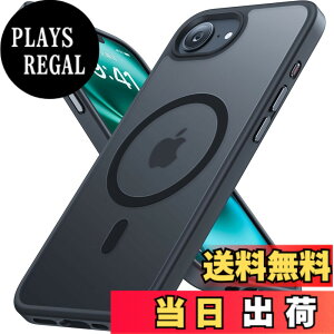 �y���������zMiracase iPhone13/14/15 �P�[�X�yMagsafe�Ή��E�ČR�K�i�z�ϏՌ��A���h�~�A���΂ݖh�~�A�����Ĕ��ɗD�����f�U�C���A�����{�^���A�}�b�g�A�t���X�g �F�F�u���b�N�A�T�C�Y�FiPhone16e 6.1