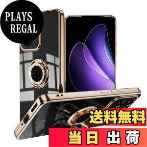 �y���������zLuFiYa �P�[�X �����O�t�� �J�o�[ TPU�f�� �X�^���h�@ �X�}�z�P�[�X �y�� �ϏՌ� ���� �C�菝�h�~ �����h�~ �ԍڃz���_�[ 360°��] �P�[�X �F�F�u���b�N�A�T�C�Y�FOPPO Reno 13A 5G