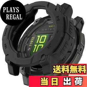 �y���������zHeeNia Garmin �Ή� �P�[�X �V���R���ގ� �ی�P�[�X �J�o�[ �Ռ��z�� ���y�� �_�� �Ռ��h�~ �C�菝�h�~ �ی�J�o�[�p �F�F�u���b�N�A�T�C�Y�FGarmin Instinct 3 45mm