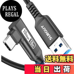 �y���������zSUNGUY USB Type C �P�[�u�� L�� B040AC �F�F�u���b�N�A�T�C�Y�F1m