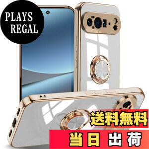 �y���������zLuFiYa �P�[�X �����O�t�� �J�o�[ TPU�f�� �X�^���h�@ �X�}�z�P�[�X �y�� �ϏՌ� ���� �C�菝�h�~ �����h�~ �ԍڃz���_�[ 360°��] �P�[�X �F�F�z���C�g�A�T�C�Y�FGoogle Pixel 10 Pro XL 