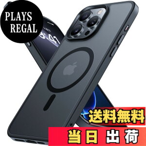 �y���������zMiracase iPhone13/14/15 �P�[�X�yMagsafe�Ή��E�ČR�K�i�z�ϏՌ��A���h�~�A���΂ݖh�~�A�����Ĕ��ɗD�����f�U�C���A�����{�^���A�}�b�g�A�t���X�g �F�F�u���b�N�A�T�C�Y�FiPhone16 Pro 6