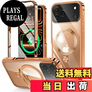 �y���������ziPhone 14/15/ �V���[�Y �P�[�X �X�^���h�@�\�t���E�A�N�V�����{�^�� �F�F�I�����W�A�T�C�Y�FiPhone 17 Pro Max