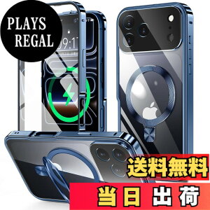 �y���������ziPhone 14/15/ �V���[�Y �P�[�X �X�^���h�@�\�t���E�A�N�V�����{�^�� �F�F�f�B�[�v�u���[�A�T�C�Y�FiPhone 17 Pro Max