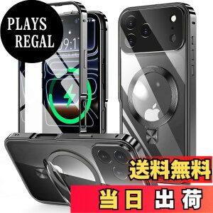 �y���������ziPhone 14/15/ �V���[�Y �P�[�X �X�^���h�@�\�t���E�A�N�V�����{�^�� �F�F�u���b�N�A�T�C�Y�FiPhone 17 Pro Max