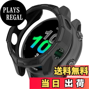 �y���������zHeeNia Garmin �Ή� �P�[�X �V���R���ގ� �ی�P�[�X �J�o�[ �Ռ��z�� ���y�� �_�� �Ռ��h�~ �C�菝�h�~ �ی�J�o�[�p �F�F�u���b�N�A�T�C�Y�FGarmin Forerunner 570 47mm