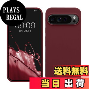 �y���������zkwmobile �X�}�z�P�[�X Google Pixel 9 Pro XL�Ή� �P�[�X - TPU ���L�b�h �V���R�� �J�o�[ - �ϏՌ� ���h�~ �T���T�� Case �F�F�{���h�[�o�C�I���b�g�A�T�C�Y�FPixel 9 Pro XL