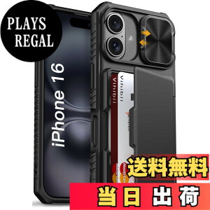 �y���������zVihibii for iPhone 16 Series �P�[�X �F�F�u���b�N�A�T�C�Y�FiPhone 16